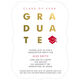 Red with Gold Foil Graduate Invitations Image 5 of 5